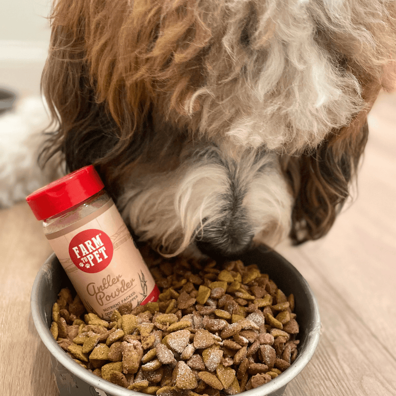 Farm To Pet Treat Topper Antler Powder Dog Food Topper | Nutritional Supplement for Dogs and Cats Topper