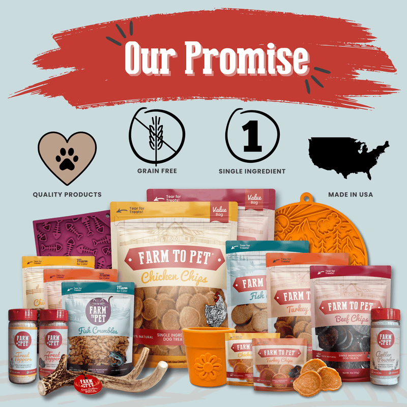 Farm To Pet Puppy Packs 'n Snacks Dog Treat Starter Pack | Single-Ingredient Training Treats Bundle