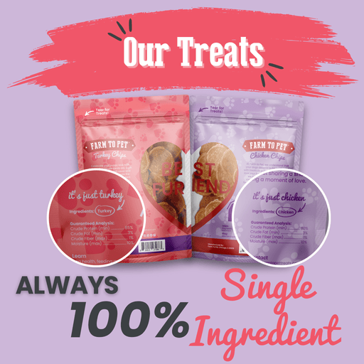 Farm To Pet Puppy Love Dog Treat Duo | Poultry Chip Variety Pack Chip