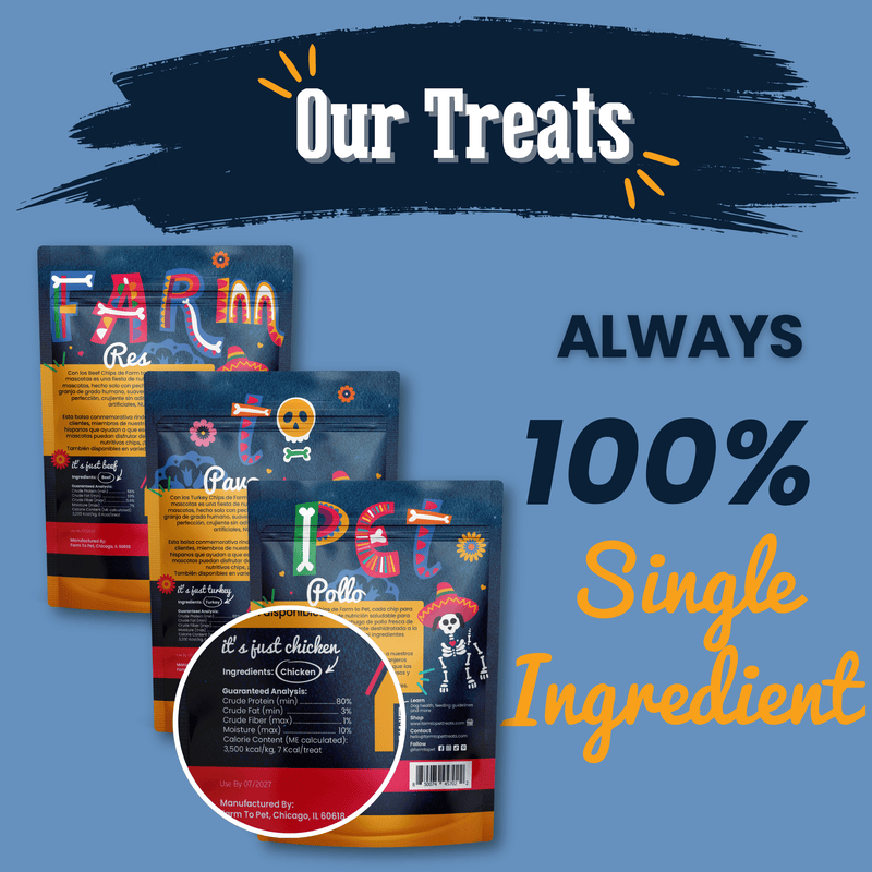 Farm To Pet Premios Para Perros Fiesta Pack | Dog Treat Variety Bundle Chip