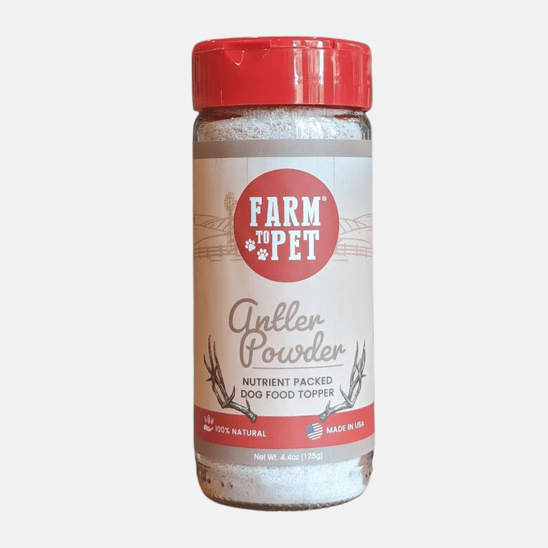 Farm To Pet Treat Topper Antler Powder Dog Food Topper | Nutritional Supplement for Dogs and Cats Topper