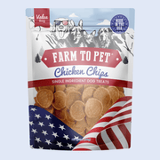 Farm To Pet Americana Chicken Chips for Dogs | Celebrate with USA-made Dog Treats Chip