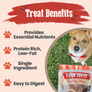Farm To Pet Turkey Chips Snack Pack Bundles | Low Allergen Treats for Training Snack Pack