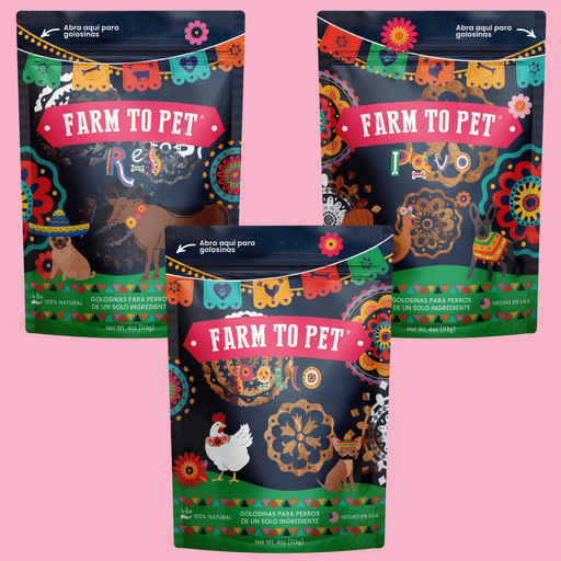 Farm To Pet Premios Para Perros Fiesta Pack | Dog Treat Variety Bundle Chip