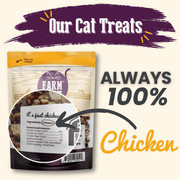 Farm To Pet Chicken Crumbles Cat Treats | Single-Ingredient Treats for Cats Crumble