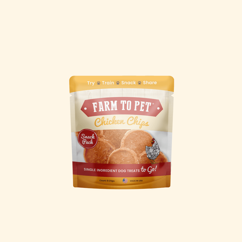 Farm To Pet Chicken Chips Snack Pack Bundles | Dog Party Favors & Training Treats Snack Pack