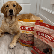 Farm To Pet Turkey & Chicken Chip Dog Treat Duo | Single-Ingredient Poultry Treats for Dogs Chip