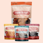 Farm To Pet Puppy Packs 'n Snacks Dog Treat Starter Pack | Single-Ingredient Training Treats Bundle