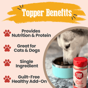 Farm To Pet Treat Topper Turkey Dog Food Topper | Healthy Meal Supplement for Dogs Topper
