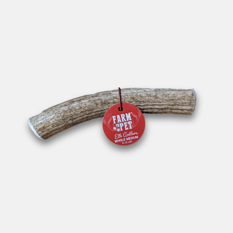 Farm To Pet Elk Antler Dog Chews | All-Natural Whole and Split Elk Antler Chews for Dogs Antler Dog Chew