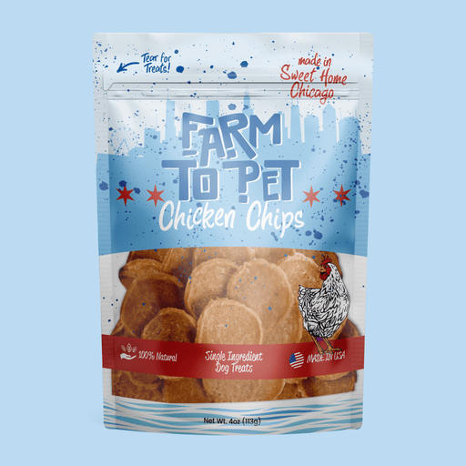 Farm To Pet Chicago Chicken Chips for Dogs | Dog Treats To Celebrate Our Hometown Chip