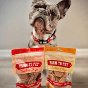 Farm To Pet Turkey & Chicken Chip Dog Treat Duo | Single-Ingredient Poultry Treats for Dogs Chip