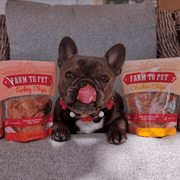 Farm To Pet Turkey & Chicken Chip Dog Treat Duo | Single-Ingredient Poultry Treats for Dogs Chip