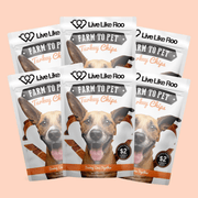 Farm To Pet Live Like Roo Turkey Chips for Dogs | Dog Treats That Give Back Chip