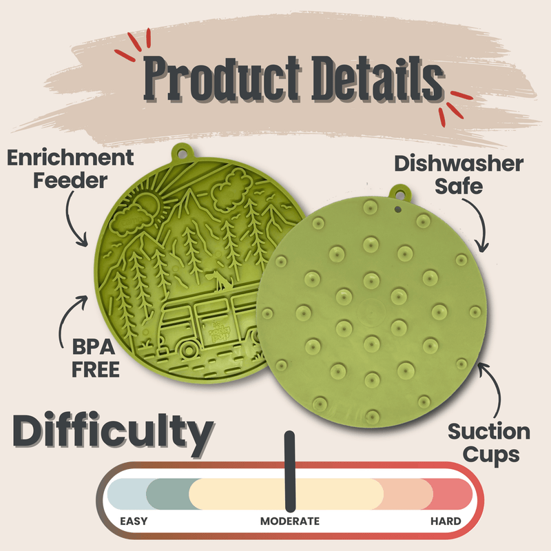 Farm To Pet Dog Lick Mats with Suction Cups Lick Mat