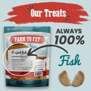 Farm To Pet Fish Chips for Dogs | Wild-Caught Fish Dog Treats Chip