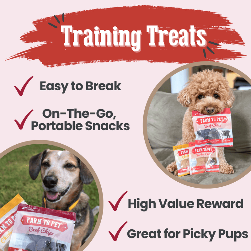 Farm To Pet Puppy Packs 'n Snacks Dog Treat Starter Pack | Single-Ingredient Training Treats Bundle