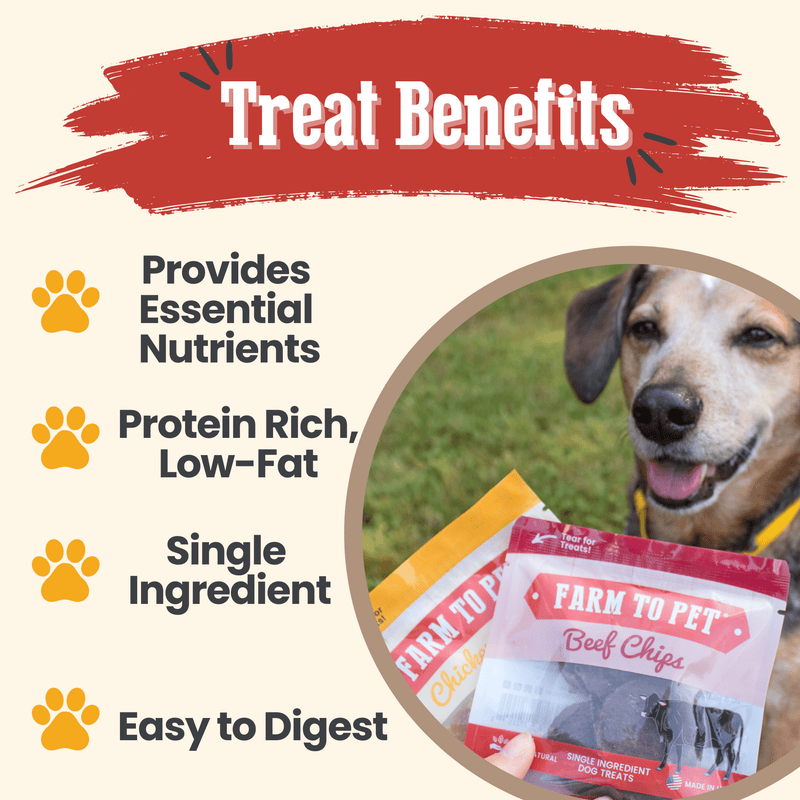 Farm To Pet Puppy Packs 'n Snacks Dog Treat Starter Pack | Single-Ingredient Training Treats Bundle