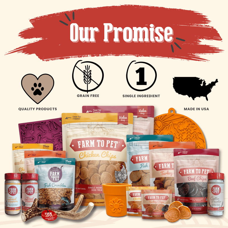 Farm To Pet Puppy Packs 'n Snacks Dog Treat Starter Pack | Single-Ingredient Training Treats Bundle
