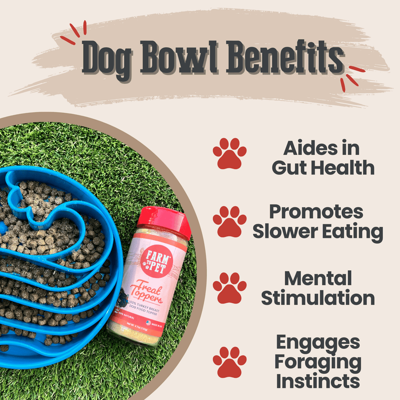 Farm To Pet Slow Feeder Dog Bowls Dog Bowl
