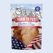 Farm To Pet Americana Chicken Chips for Dogs | Celebrate with USA-made Dog Treats Chip