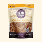 Farm To Pet Chicken Crumbles Cat Treats | Single-Ingredient Treats for Cats Crumble