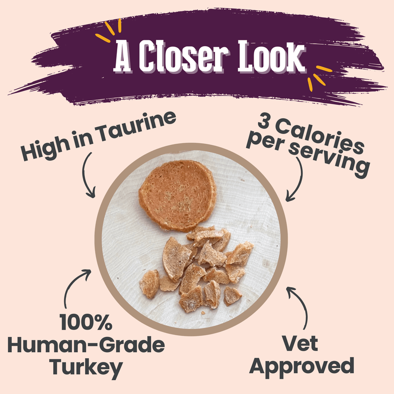 Farm To Pet Turkey Crumbles for Cats | Grain-Free Cat Treats Crumble