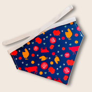 Farm To Pet Tie-on Dog Bandana | Adjustable String-tie Bandana for Dogs and Cats Bandana