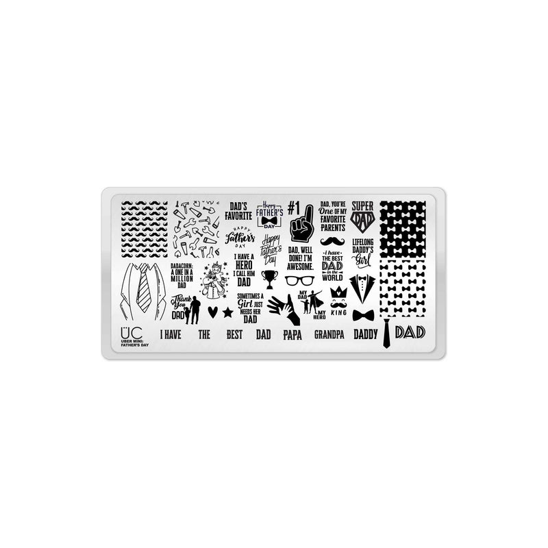 UberChic Beauty Father's Day Stamping Plate