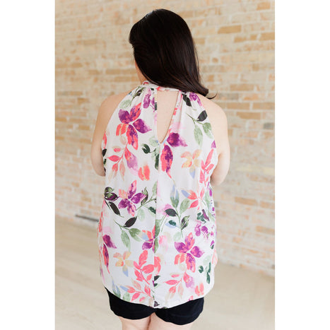 Feeling Lovely Floral Halter Blouse