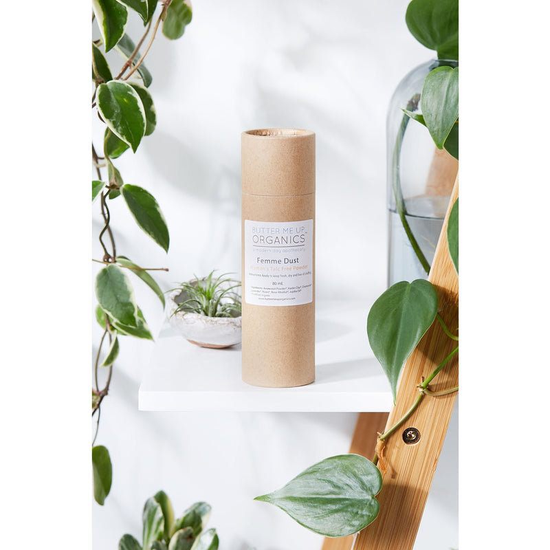 Butter Me Up Organics Femme Dust / Organic Talc Free Powder / No Chaffing / Freshening Powder Body