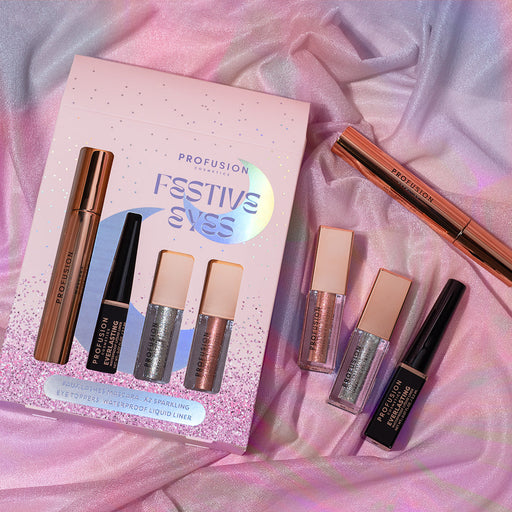 Profusion Cosmetics Festive Eyes 4 PC Eye Set Eyes
