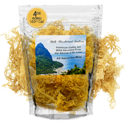 MG Windward Trading LLC Certified Pure Wild Harvested Organic Gold Raw Sea Moss Raw Sea Moss