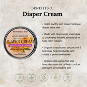 MION Artisan Soap Co. Diaper Cream | With Zinc and Lavender Essential Oil