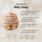 MION Artisan Soap Co. Natural Baby Soap | Unscented | Cocoa Butter & Shea Butter Soap Soap