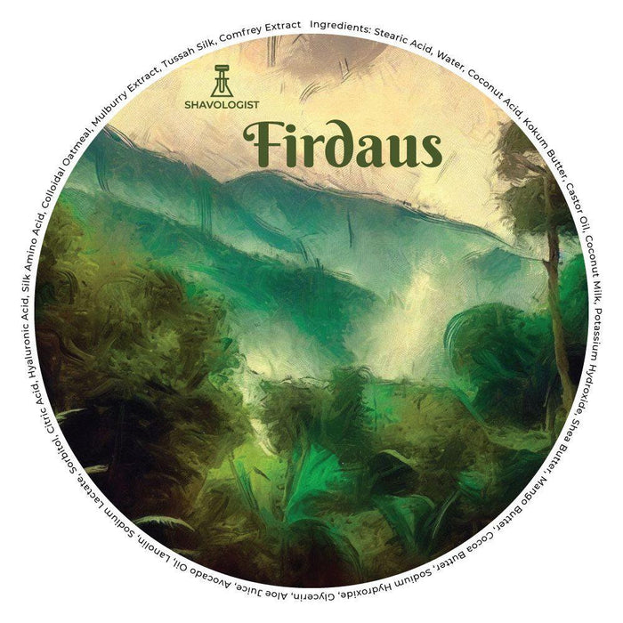 Shavologist Firdaus Shaving Soap 100g - 3.6oz