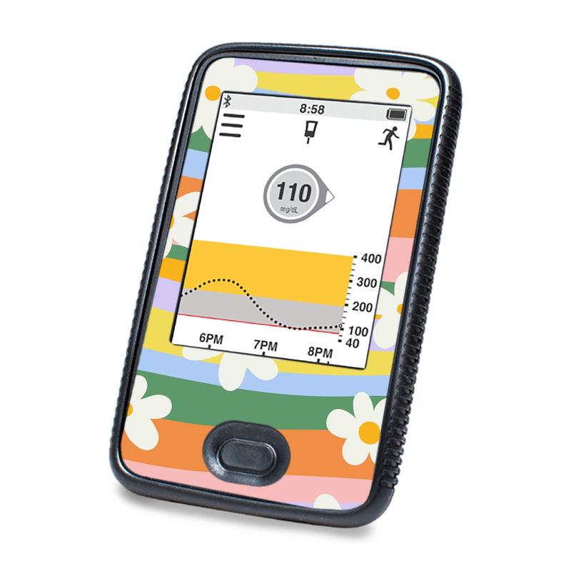 Peelz Floral Swirls DEXCOM G6 Touchscreen Receiver Peelz/Stickers