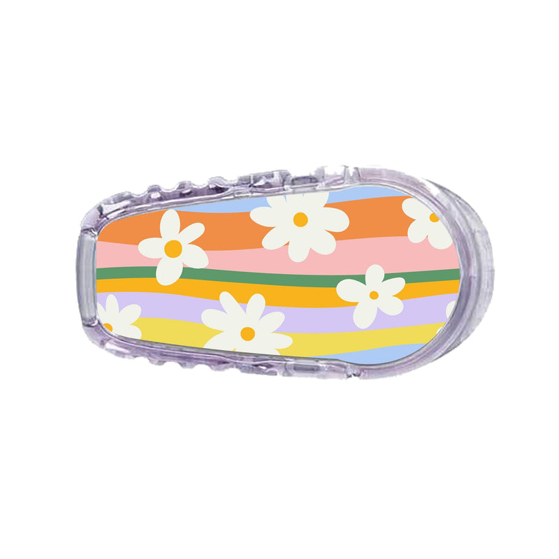 Peelz Floral Swirls Dexcom G6 Transmitter Sticker Peelz/Stickers