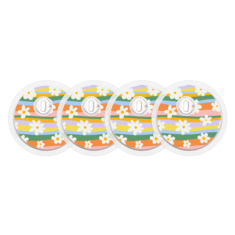 Peelz Floral Swirls Sticker Designed for the FreeStyle Libre 3 Plus & Lingo  Sensor Peelz/Stickers