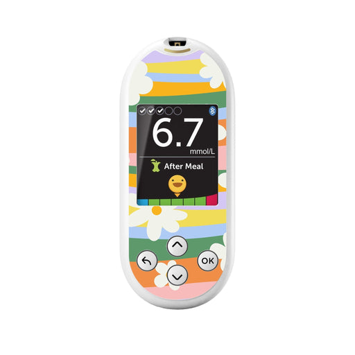 Peelz Floral Swirls for OneTouch Verio Reflect Glucometer Peelz/Stickers