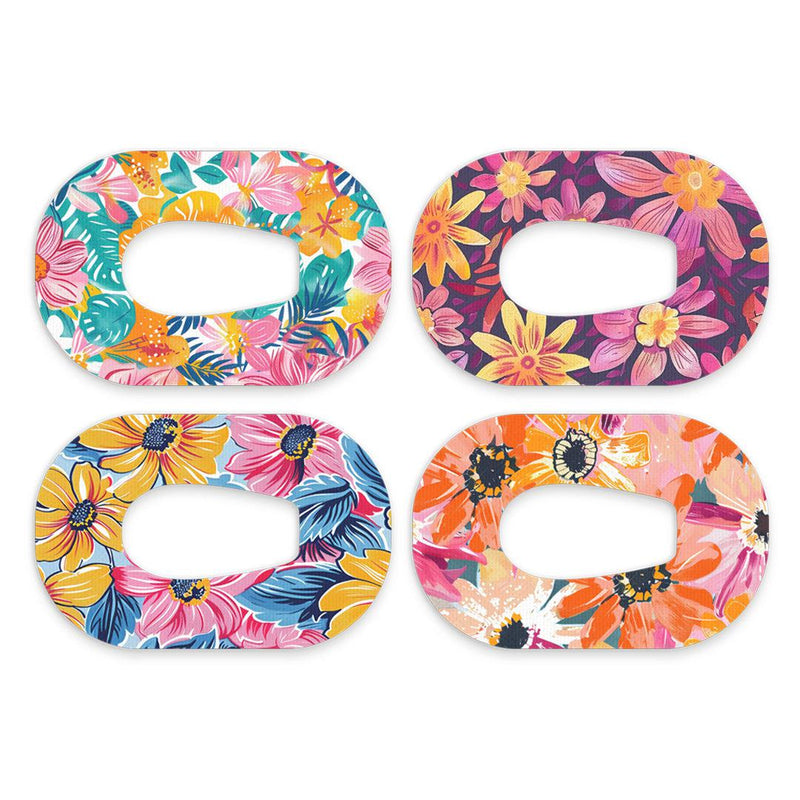 Peelz Floral Variety Patch Tape Designed for the Dexcom G6 Patch Medical Tape