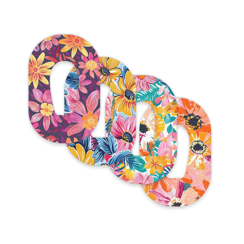 Peelz Floral Variety Patch Tape Designed for the Dexcom G6 Patch Medical Tape