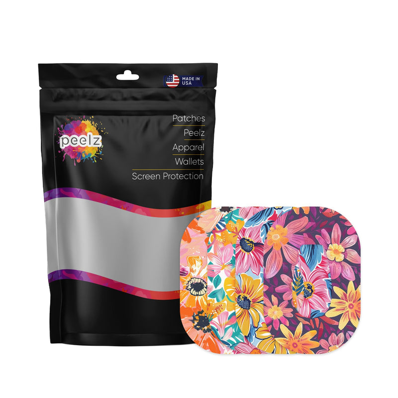 Peelz Floral Variety Patch Tape Designed for the Dexcom G6 Patch Medical Tape