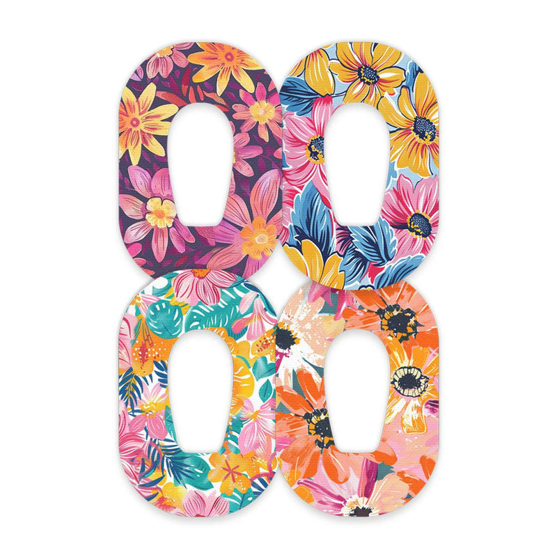 Peelz Floral Variety Patch Tape Designed for the Dexcom G6 Patch Medical Tape