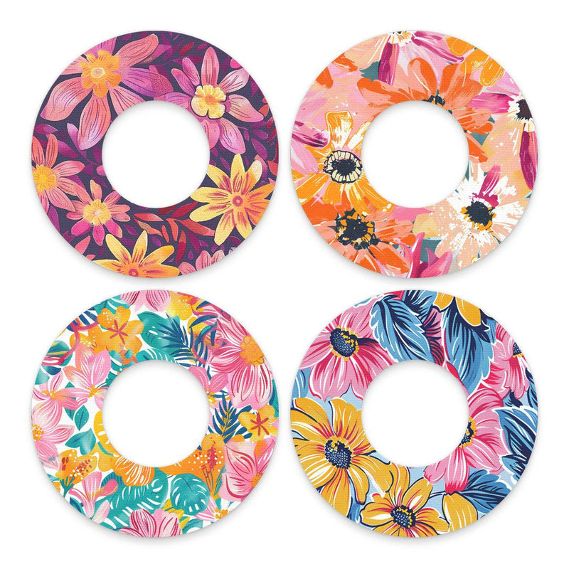 Peelz Floral Variety Freestyle Libre 2 Patch Tape - Pump Peelz Patch Medical Tape