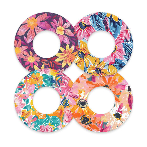 Peelz Floral Variety Freestyle Libre 2 Patch Tape - Pump Peelz Patch Medical Tape