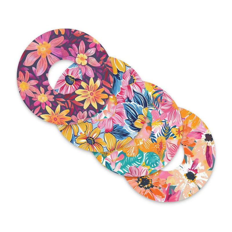 Peelz Floral Variety FreeStyle Libre 3 Plus & Lingo  Patch Tape - Pump Peelz Patch Medical Tape