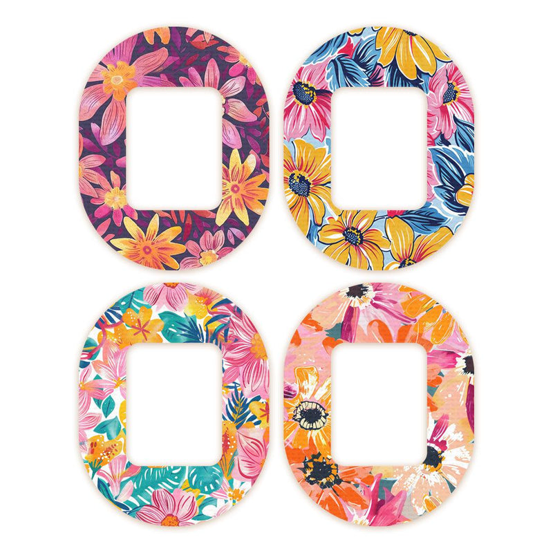 Peelz Floral Variety Tandem Mobi Patch Tape - Pump Peelz Patch Medical Tape