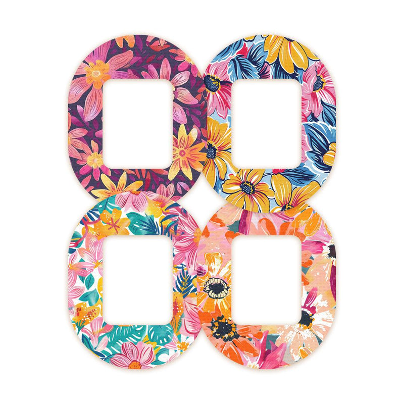 Peelz Floral Variety Tandem Mobi Patch Tape - Pump Peelz Patch Medical Tape