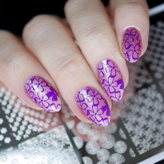 Twinkled T - Floral Stamping Plate